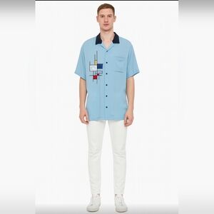 Disney World 50th Anniversary Contemporary Resort Monorail  Camp Shirt M